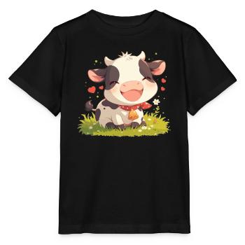 Cows Cow - Stanley/Stella MINI CREATOR Kids’ T-Shirt - black - Front - Mikhail (115cm)