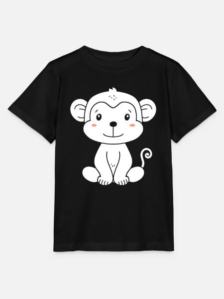 Pavian-Affe - Stanley/Stella Kinder T-Shirt MINI CREATOR - Schwarz