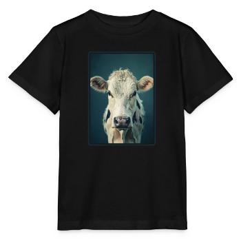 Vaches Vache - T-shirt bio MINI CREATOR Stanley/Stella Enfant - noir - Devant - Mikhail (115cm)