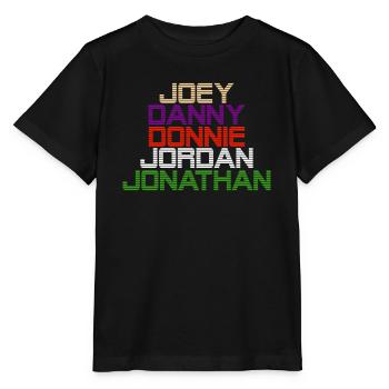 Joey Danny Donnie Jordan Jonathan - Retro Names - Stanley/Stella MINI CREATOR Kids’ T-Shirt - black - Front - Mikhail (115cm)