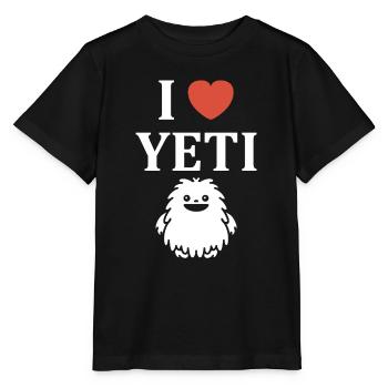 Yeti - Stanley/Stella Kinder T-Shirt MINI CREATOR  - Schwarz - Vorne - Mikhail (115cm)