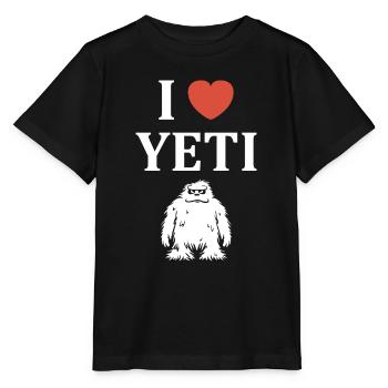 Yeti - Stanley/Stella Kinder T-Shirt MINI CREATOR  - Schwarz - Vorne - Mikhail (115cm)
