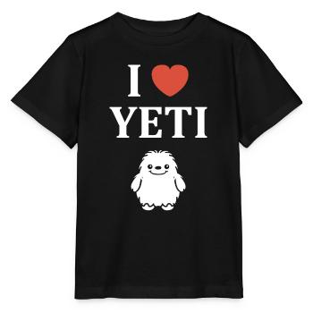 Yeti - Stanley/Stella Kinder T-Shirt MINI CREATOR  - Schwarz - Vorne - Mikhail (115cm)