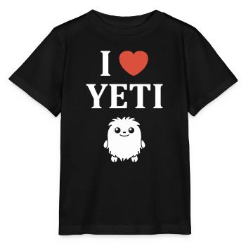 Yeti - Stanley/Stella Kinder T-Shirt MINI CREATOR  - Schwarz - Vorne - Mikhail (115cm)
