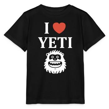 Yeti - Stanley/Stella Kinder T-Shirt MINI CREATOR  - Schwarz - Vorne - Mikhail (115cm)