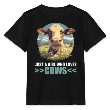 Cows Cow - Stanley/Stella MINI CREATOR Kids’ T-Shirt - black - Front - Mikhail (115cm)