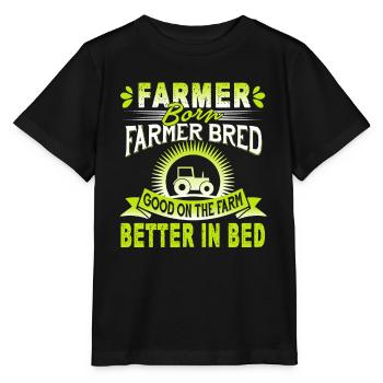 Farmer Born Farmer Bred Good On The Farm - Stanley/Stella MINI CREATOR Kids’ T-Shirt - black - Front - Mikhail (115cm)