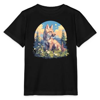 Coyotes Coyote - Stanley/Stella MINI CREATOR Kids’ T-Shirt - black - Front - Mikhail (115cm)