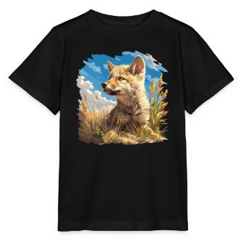 Coyotes Coyote - Stanley/Stella MINI CREATOR Kids’ T-Shirt - black - Front - Mikhail (115cm)