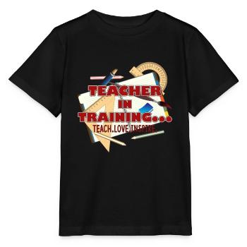 Teacher In Training - Stanley/Stella MINI CREATOR Kids’ T-Shirt - black - Front - Mikhail (115cm)
