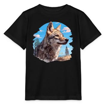 Coyotes Coyote - Stanley/Stella MINI CREATOR Kids’ T-Shirt - black - Front - Mikhail (115cm)