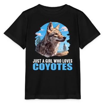 Coyotes Coyote - Stanley/Stella MINI CREATOR Kids’ T-Shirt - black - Front - Mikhail (115cm)