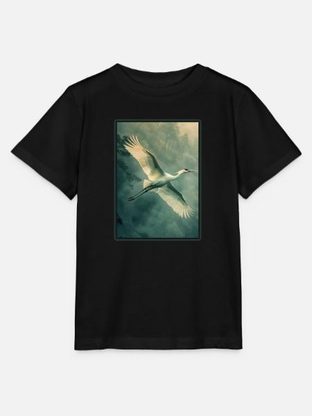 Kraniche Kranich - Stanley/Stella Kinder T-Shirt MINI CREATOR - Schwarz