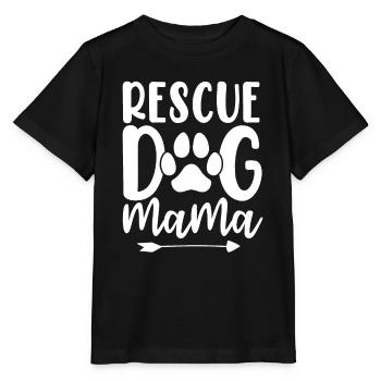 Rettungshund Mama Paw Adopt Shelter Fur Mama Tier - Stanley/Stella Kinder T-Shirt MINI CREATOR  - Schwarz - Vorne - Mikhail (115cm)