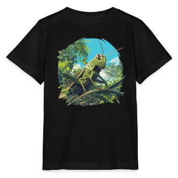 Grillen Grille - Stanley/Stella Kinder T-Shirt MINI CREATOR  - Schwarz - Vorne - Mikhail (115cm)