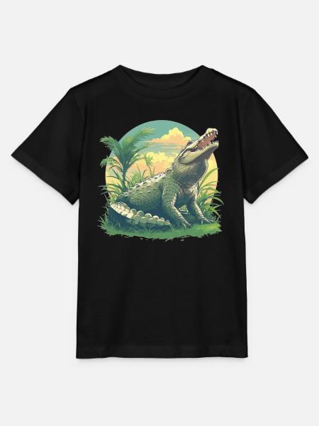 Krokodile Krokodil - Stanley/Stella Kinder T-Shirt MINI CREATOR  - Schwarz