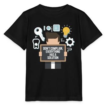 DON T COMPLAIN - Stanley/Stella MINI CREATOR Kids’ T-Shirt - black - Front - Mikhail (115cm)
