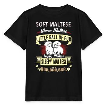 Soft Maltese Warm Maltese - Stanley/Stella MINI CREATOR Kids’ T-Shirt - black - Front - Mikhail (115cm)