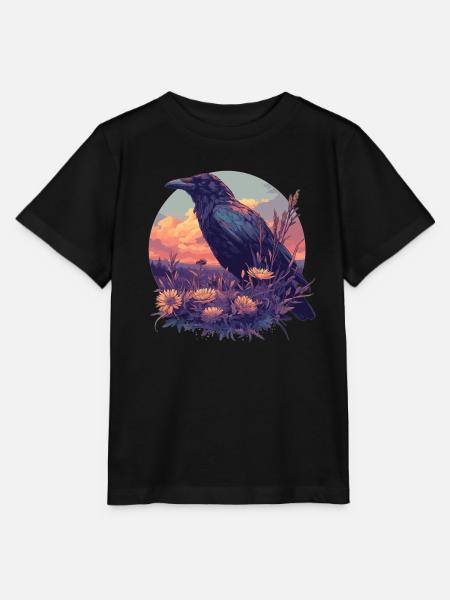 Krähen Krähe - Stanley/Stella Kinder T-Shirt MINI CREATOR - Schwarz
