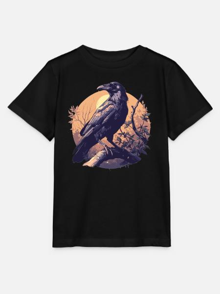 Krähen Krähe - Stanley/Stella Kinder T-Shirt MINI CREATOR - Schwarz