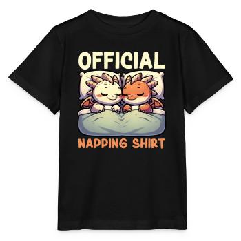 Dormeur officiel Dragon Sweet Lazy - T-shirt bio MINI CREATOR Stanley/Stella Enfant - noir - Devant - Mikhail (115cm)