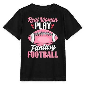 De vraies femmes jouent à Fantasy Football FFL Girls - T-shirt bio MINI CREATOR Stanley/Stella Enfant - noir - Devant - Mikhail (115cm)