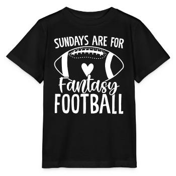 Le dimanche, c’est pour le Fantasy Football Commish FFL - T-shirt bio MINI CREATOR Stanley/Stella Enfant - noir - Devant - Mikhail (115cm)