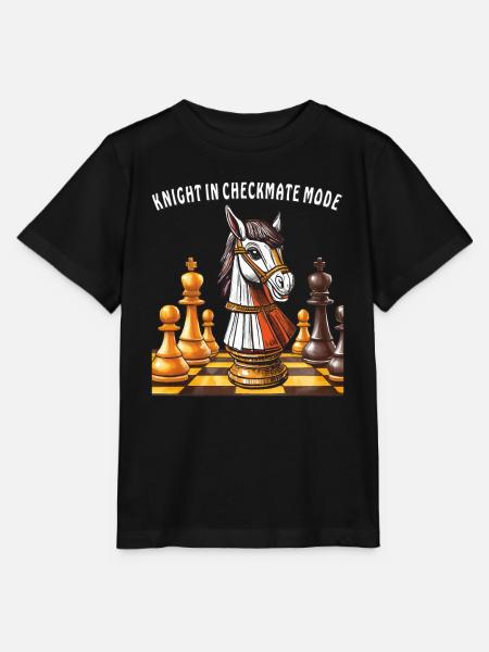 SCHACH KNIGHT IN CHECKMATE MODE - Stanley/Stella Kinder T-Shirt MINI CREATOR - Schwarz