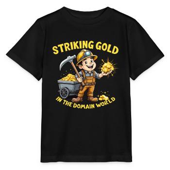 GOLD MINER - Stanley/Stella MINI CREATOR Kids’ T-Shirt - black - Front - Mikhail (115cm)