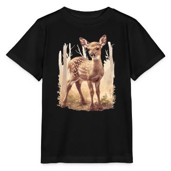 Cerf Cerf - T-shirt bio MINI CREATOR Stanley/Stella Enfant - noir - Devant - Mikhail (115cm)