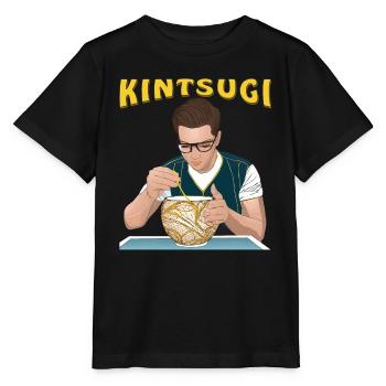 KINTSUGI - Stanley/Stella Kinder T-Shirt MINI CREATOR  - Schwarz - Vorne - Mikhail (115cm)