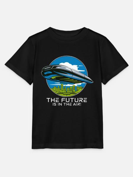 FLIEGENDES AUTO - Stanley/Stella Kinder T-Shirt MINI CREATOR  - Schwarz