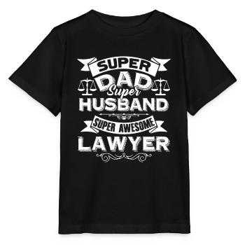 Lawyer Super Dad Super Lawyer - Stanley/Stella MINI CREATOR Kids’ T-Shirt - black - Front - Mikhail (115cm)