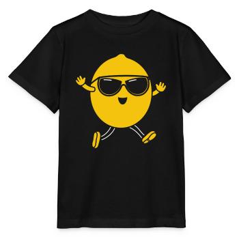 Zitrone - Stanley/Stella Kinder T-Shirt MINI CREATOR  - Schwarz - Vorne - Mikhail (115cm)