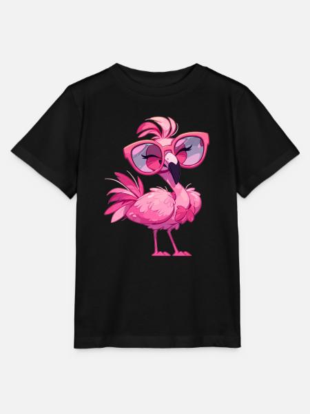 Flamingos Flamingo - Stanley/Stella Kinder T-Shirt MINI CREATOR - Schwarz