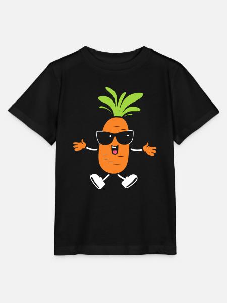 Karotte - Stanley/Stella Kinder T-Shirt MINI CREATOR - Schwarz