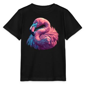 Flamingos Flamingo - Stanley/Stella MINI CREATOR Kids’ T-Shirt - black - Front - Mikhail (115cm)