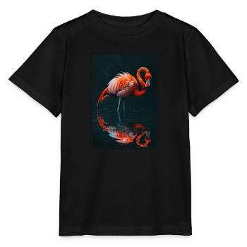 Flamingos Flamingo - Stanley/Stella MINI CREATOR Kids’ T-Shirt - black - Front - Mikhail (115cm)