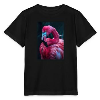 Flamingos Flamingo - Stanley/Stella MINI CREATOR Kids’ T-Shirt - black - Front - Mikhail (115cm)
