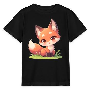 Foxes Fox - Stanley/Stella MINI CREATOR Kids’ T-Shirt - black - Front - Mikhail (115cm)