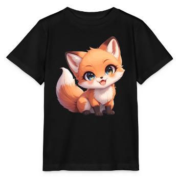 Foxes Fox - Stanley/Stella MINI CREATOR Kids’ T-Shirt - black - Front - Mikhail (115cm)