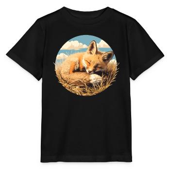 Foxes Fox - Stanley/Stella MINI CREATOR Kids’ T-Shirt - black - Front - Mikhail (115cm)