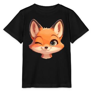 Foxes Fox - Stanley/Stella MINI CREATOR Kids’ T-Shirt - black - Front - Mikhail (115cm)