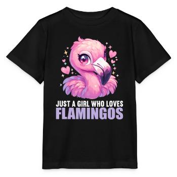 Flamingos Flamingo - Stanley/Stella MINI CREATOR Kids’ T-Shirt - black - Front - Mikhail (115cm)
