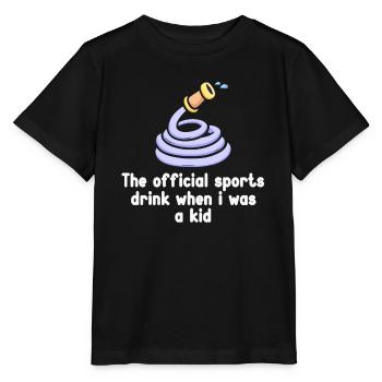 La boisson sportive officielle de mon enfance – - T-shirt bio MINI CREATOR Stanley/Stella Enfant - noir - Devant - Mikhail (115cm)