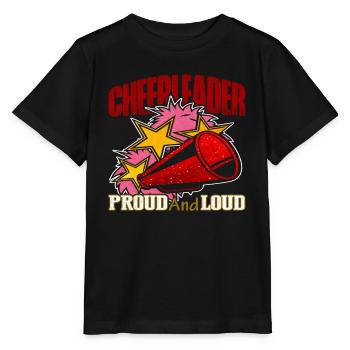 Cheerleader Proud And Loud - Stanley/Stella MINI CREATOR Kids’ T-Shirt - black - Front - Mikhail (115cm)