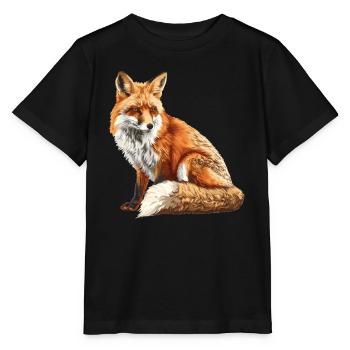 Foxes Fox - Stanley/Stella MINI CREATOR Kids’ T-Shirt - black - Front - Mikhail (115cm)