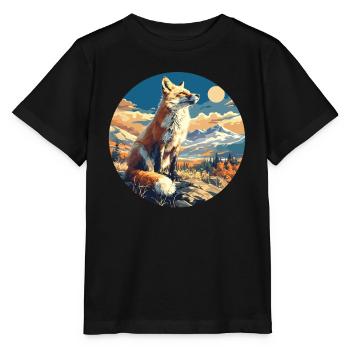Foxes Fox - Stanley/Stella MINI CREATOR Kids’ T-Shirt - black - Front - Mikhail (115cm)
