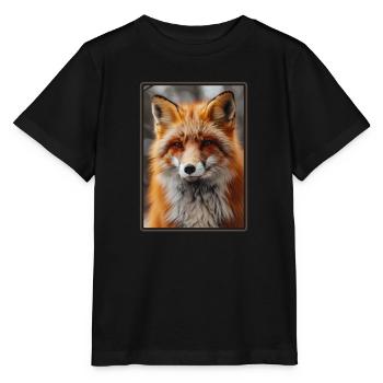 Renards Renard - T-shirt bio MINI CREATOR Stanley/Stella Enfant - noir - Devant - Mikhail (115cm)