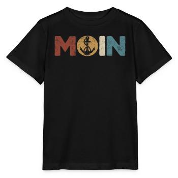 Capitaine à voile Dire bateau Voilier Capitaine - T-shirt bio MINI CREATOR Stanley/Stella Enfant - noir - Devant - Mikhail (115cm)